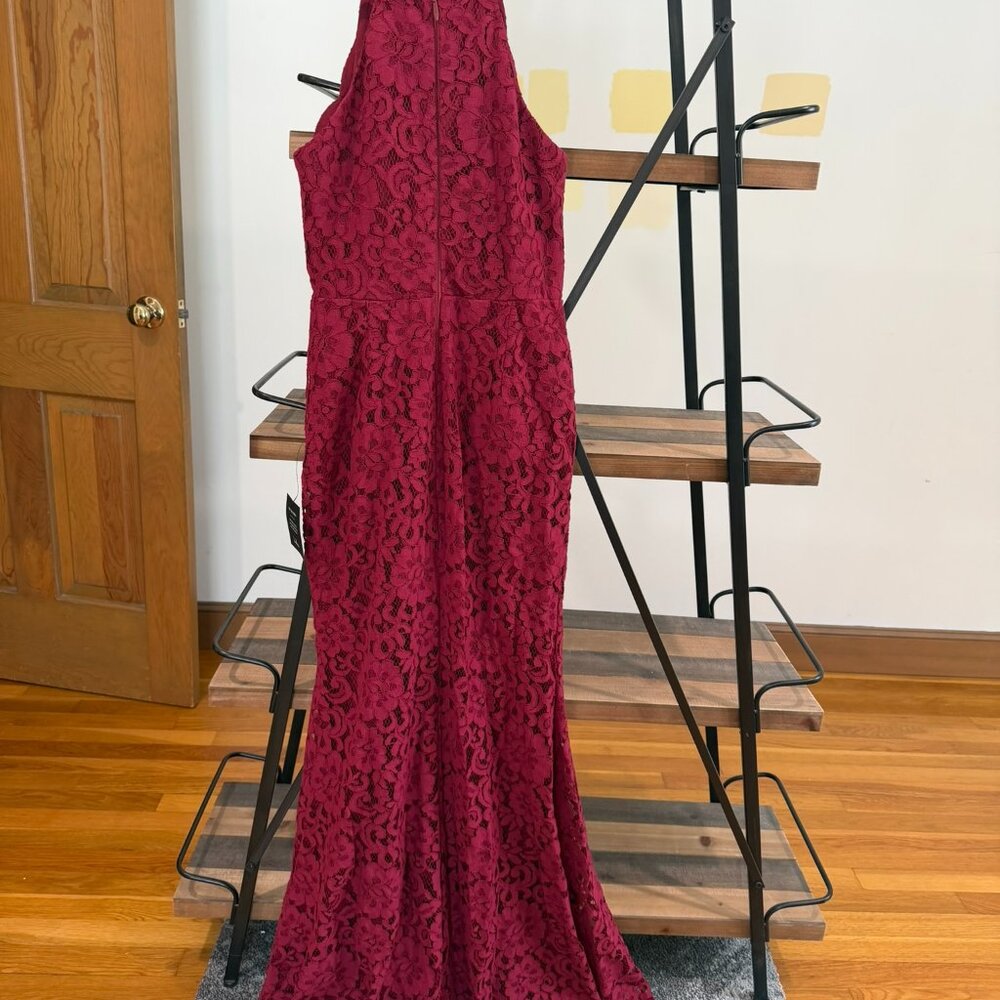 Lulus Maroon Lace Dress